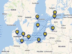 Mapa plavby